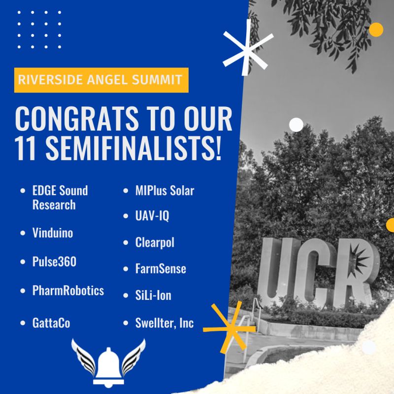 Riverside Angel Summit announces 11 Semi-Finalists